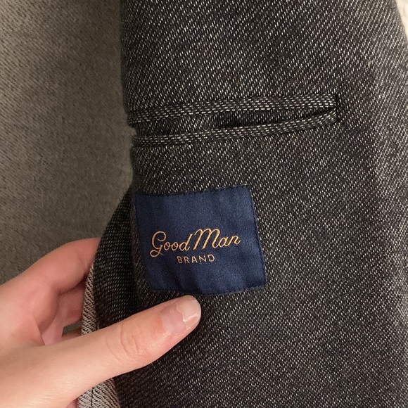 Good Man Brand 100% Cotton Herringbone Blazer - Picture 9 of 13
